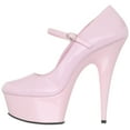 thumbnail image 2 of **6" Stiletto Heel, 1 3/4" PF Maryjane Pump - B Pink/ B. Pink, 8, 2 of 5
