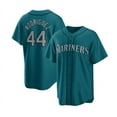 thumbnail image 1 of Men's Seattle Mariners Baseball Jersey RODRIGUEZ 44# HERNANDEZ 34# LEWIS 1# Adult Replica Player Name Navy Jersey, 1 of 4