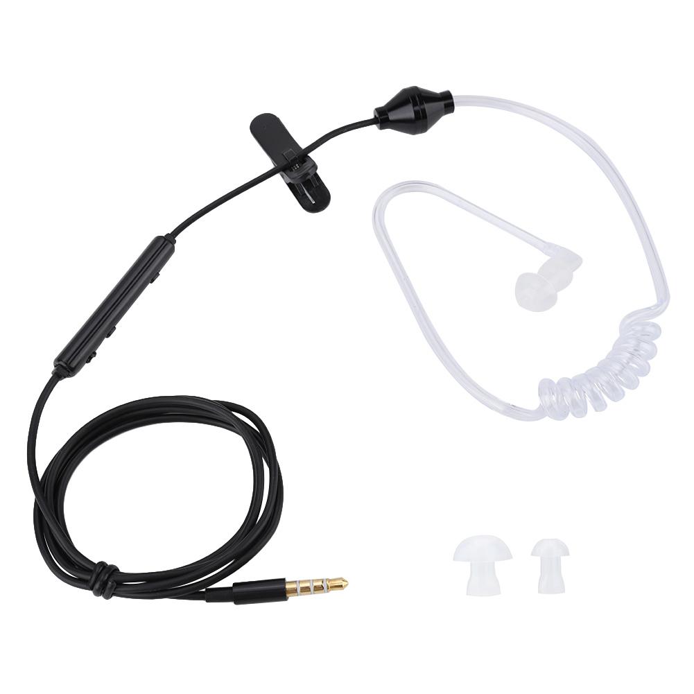 Tebru Wired Headsets, InEar Headsets Air Tube Security Earpiece with