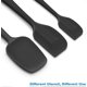 thumbnail image 3 of Silicone Spatula 3-piece Set, Ergonomic Handle High Heat-Resistant Spatulas, Non-stick Rubber Spatulas with St, 3 of 5