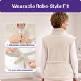 thumbnail image 2 of KEKOY Heating Pad for Back, Neck & Shoulders Pain Relief, Wearable Electric Heat Pad with Detachable Belt, 4 Heat Settings, 2-Hour Auto Shut-Off, Fast Heating, 24"x33", Oatmeal, 2 of 10