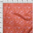 thumbnail image 2 of oneOone Viscose Jersey Red Fabric Batik Diy Clothing Quilting Fabric Print Fabric By Yard 60 Inch Wide, 2 of 5