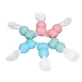 thumbnail image 3 of Cuchara y tenedor para bebés, juego de cucharas y tenedores para bebés, juego de cuchara y tenedor para alimentación, cuchara y tenedor de silicona para bebés, estética elegante, 3 of 14
