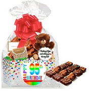 95th Birthday / Anniversary Gourmet Food Gift Basket Chocolate Brownie Variety Gift Pack Box (Individually Wrapped) 12pack