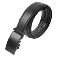 thumbnail image 1 of Cinturón de cuero de PU para hombre Cinturón de negocios simple y moderno con hebilla automática para trabajo de oficina 125 cm, 1 of 10