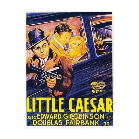 Little Caesar Edward G. Glenda Farrell Movie Film Poster