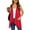 Red, variant on Uvplove Women's Summer Sleeveless Soft Knit Cardigan with Pockets High Low Drape Front Open Cardigan Blouse