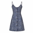 thumbnail image 1 of Laklulu Vestidos midi fluidos de lunares casuales de verano para mujer, 2, XXL, 1 of 6