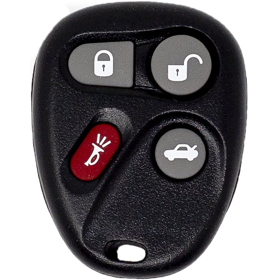 Car Keys Express Replacement GM Remote - 4 Buttons (Lock, Unlock, Panic, and Trunk)
