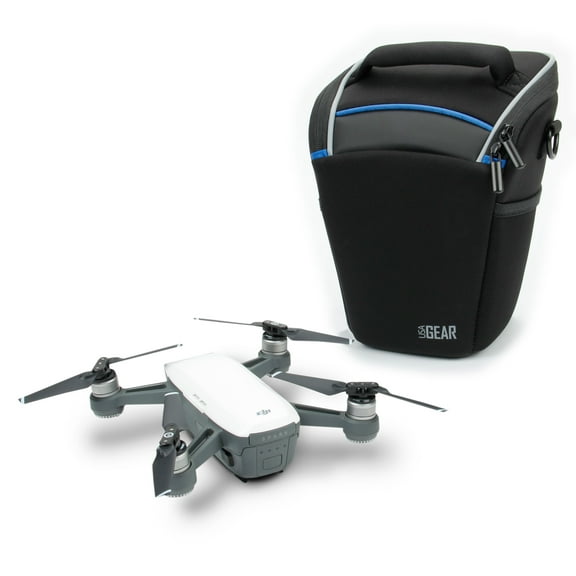 USA Gear Mini Drone Carrying Case for DJI Spark - Drone Travel Case with Shoulder Strap