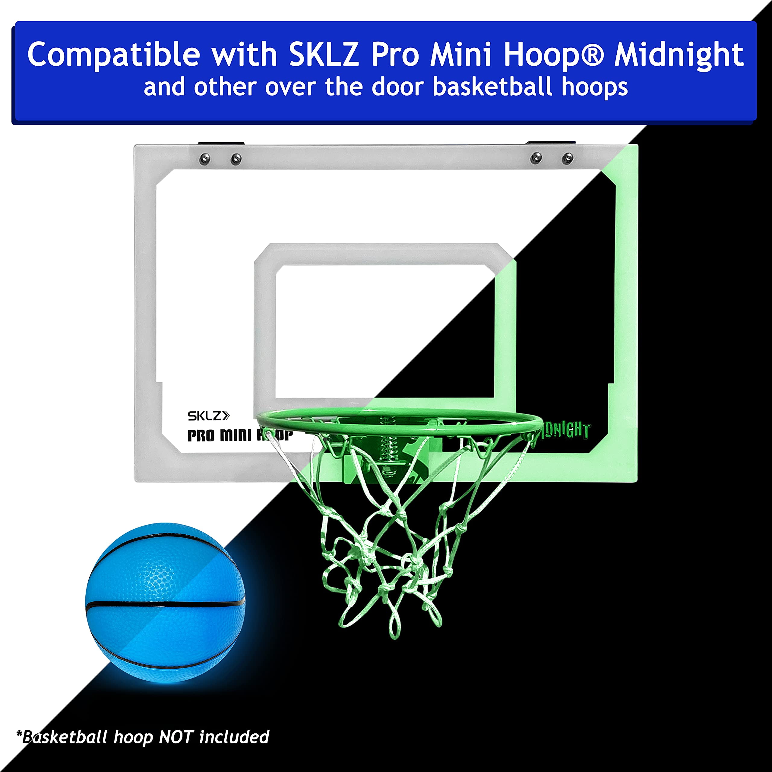 SKLZ Pro Mini Hoop Over the Door Basketball Backboard-Hoop & Net