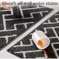 thumbnail image 4 of SHIQI-Kitchen Rugs and Mats Sets,2 Pieces Super Absorbent Polypropylene Non-Slip Rug,Soft Comfort Floor Mat,Machine Wash for Kitchen,Hallway,Office,Sink,Laundry(20" x 31.5"+20" x 59",Black), 4 of 4