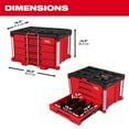 thumbnail image 3 of Caja organizadora de herramientas Milwaukee Packout de 4 cajones 48-22-8444, 3 of 6
