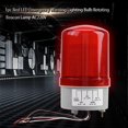thumbnail image 5 of 1pc Red LED Emergency Warning Lighting Bulb Rotating Beacon Lamp AC220V, 5 of 5