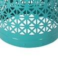 thumbnail image 3 of Cristino Outdoor Iron Side Table, Teal, Multi-Color, 3 of 7