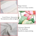 thumbnail image 5 of Hanging Towels 1 Pcs, Dish Towels Lotus with Water Lilies and Dragonflies Absorbent Hand Towels with Hanging Loop Washcloth for Bathroom Kitchen, 5 of 6