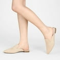 thumbnail image 4 of Ankis Mules Women Flats Comfortable Womens Mules Flats Closed Pointed Toe Mules Women Shoes Slip on, 4 of 7