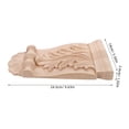 thumbnail image 6 of Pretyzoom Carved Wood Corbel in Khaki Solid Wood with Vintage European Style for Wall and Furniture Decor, 6 of 6