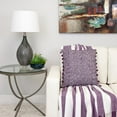 thumbnail image 2 of Parkland Collection Transitional Woven Purple Square 18" x 18" Pillow, 2 of 6