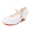 thumbnail image 2 of Bxsruta Little and Big Girls' Sequins High Heels Performance Shoes for Wedding Party Flower Girl, 2 of 7