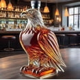 thumbnail image 5 of Whiskey Decanters Set, Glass Animal Shaped Bottles, Novelty Bar Display, Decorative Liquor Container 300ml (Eagle B model), 5 of 5