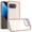 Beige, variant on For Google Pixel 10a Polished Oil Thick Acrylic Metal Button Hybrid Case Cover - Beige