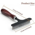 thumbnail image 2 of Dematting Comb For Dogs, Pet Dog Grooming Rake, Undercoat Rake Large, Pet Grooming Brush, Undercoat Grooming Rake For Removing Tangle And Dead Hair, 2 of 5