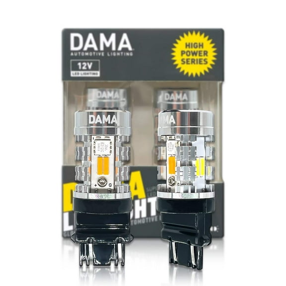 3157: DAMA High Power White Amber Switchback LED Bulbs w/ CANbus | Pack of 2