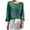 Green, variant on Jewelreauty Summer Women 3/4 Sleeve Round Neck Shirts Loose Casual Solid Color T-Shirts Going Out Pullover Tops (M, Light Blue)