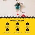 thumbnail image 4 of Mark Feldstein, Peanuts Gang Holiday Cuckoo Clock, ICY Blue, 17 Inch, 4 of 8