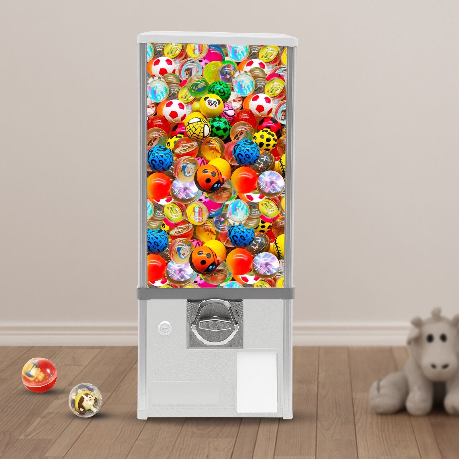 Miumaeov Candy Vending Machine Big Capsule Gumballs Bouncy Balls Prize Machine 25 Cents Coins For Retail Stores