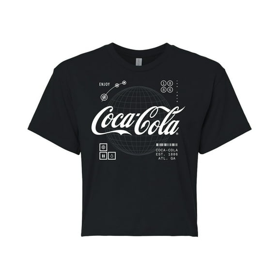Coca-Cola - Logo Hud  - Juniors Cropped Pullover Hoodie