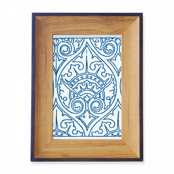 Talavera Decorative Ilustration Pattern Photo Frame Exhibition Display Art Desktop Painting