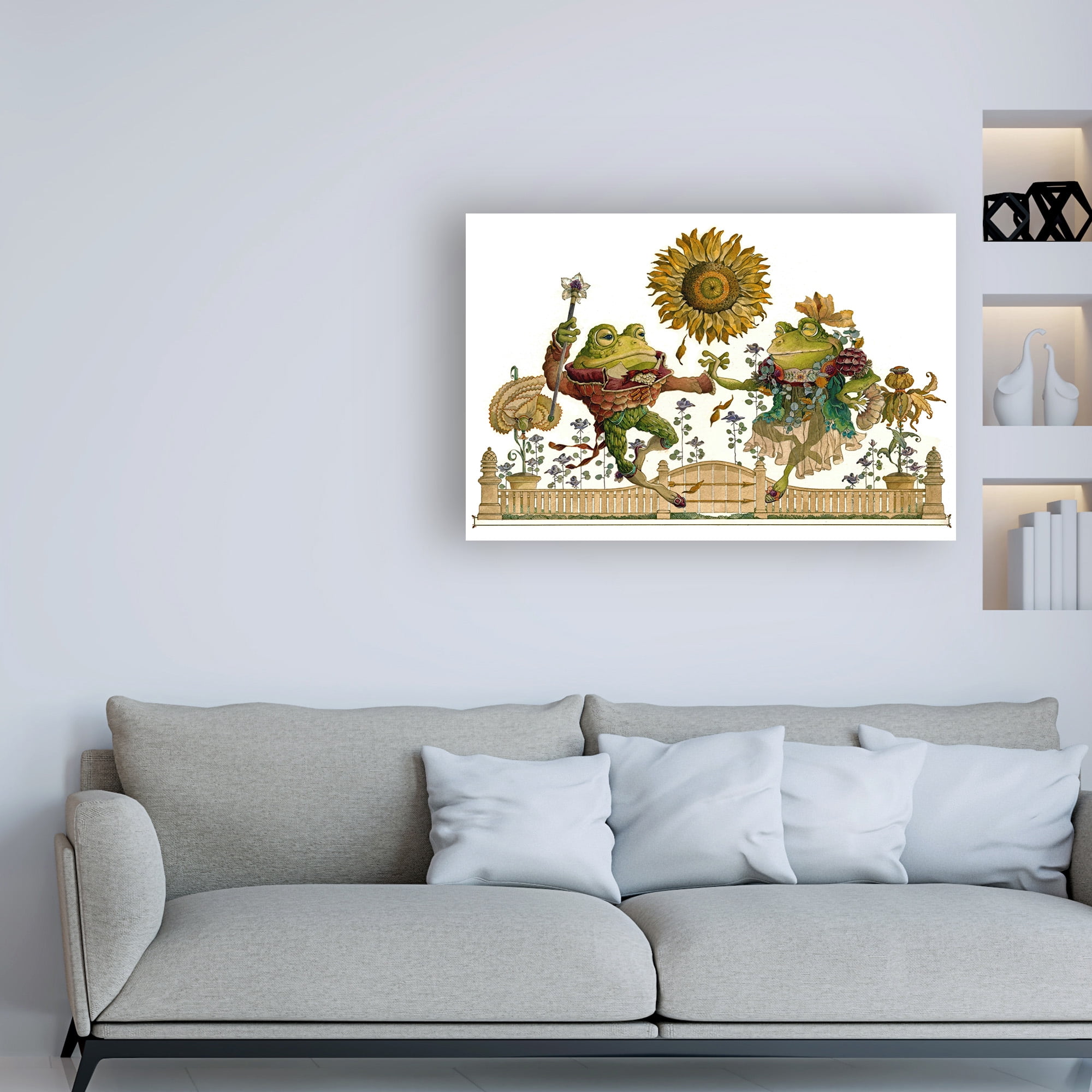 Trademark Fine Art 'Frog Gavotte' Canvas Art by David Galchutt