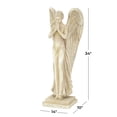 thumbnail image 3 of DecMode 34" Indoor Outdoor Angel Biblical Garden Sculpture, 3 of 9