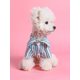 thumbnail image 4 of 1pc Pet Dog & Cat Clothes Two Legs Apparel, Classic Black And White Striped Polo Shirt, 4 of 4