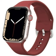 Silicone strap For Apple Watch band 40mm 44mm 45mm 41mm 38mm 42mm sport wristband bracelet iWatch series 7 6 5 4 3 se