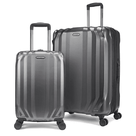 Samsonite 134852-1153 Volante Hardside Spinner Luggage 2-Piece Set Dark Grey