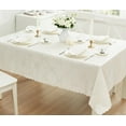 thumbnail image 3 of Newbridge Ivory Ribbons and Bows Damask 52 x 52 inch Square Fabric Tablecloth for Party, 3 of 9