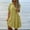 Yellow, variant on Munlar Womens Black Shirt Dress Tiered Short Sleeve V Neck Pleated Mini Dress Summer Flowy Plus Size Dress for Women
