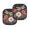 thumbnail image 2 of Bulopur Flower Dragonfly Car Windshield Sun Shade Prevent Sunlight Car Windshield Cover Sun Shade Durable Fabrics Window Sun Blocker Car Front Window Shade for Vans SUVs Trucks, 2 of 6