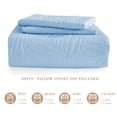 thumbnail image 7 of Exclusivo Mezcla Ultrasonic Full Queen Size Quilt Set Light Blue, 3 Pieces Lightweight Bedspread Leaf Pattern Bed Cover Soft Microfiber Coverlet Bedding Set for All Seasons, 7 of 7
