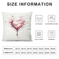 thumbnail image 5 of GOSMITH  Valentines Day Red&nbsp;Heart&nbsp;Pillow Covers Wedding Home Decor Love Decorative Throw Pillows Cushion Cases Romantic Valentine Gift for Girls Woman, 5 of 5