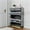 Gray, variant on Space Saving Red Shoe Storage Cabinet with 2 Flip Drawers, Ample Storage, Sturdy MDF & Metal Construction Space Saving, Red - Easy to Assemble, Shoe Storage Cabinet for Doorway Hallway Entryway