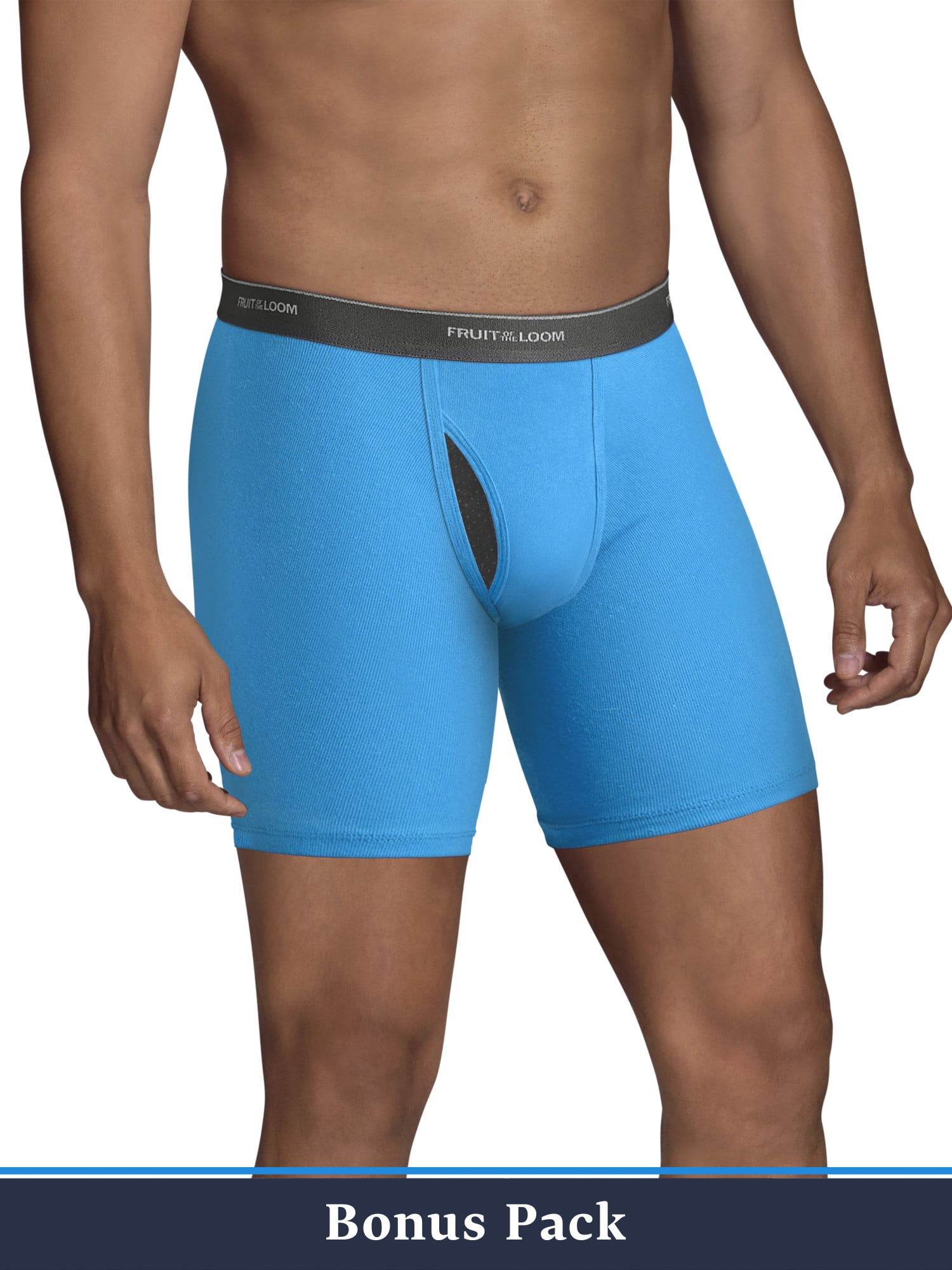 Fruit of the Loom Men's 5+5 Bonus Pack CoolZone Fly Dual Defense Assorted Boxer Briefs