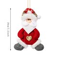 thumbnail image 7 of JHRGJIO Christmas Character Hanging Ornament with Heart Embellishment, Xmas Tree Pendant Accent, Festive Decor Display Christmas Decorations Indoor Outdoor Winter Decor, 7 of 7