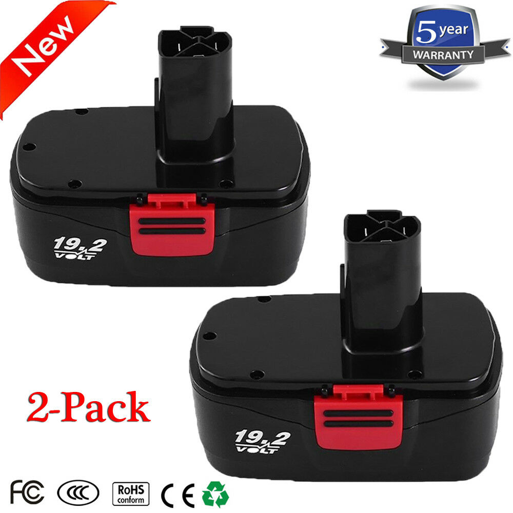 2 pack for Craftsman Battery 315.11375 19.2V NiMH 11375 11376 1323903