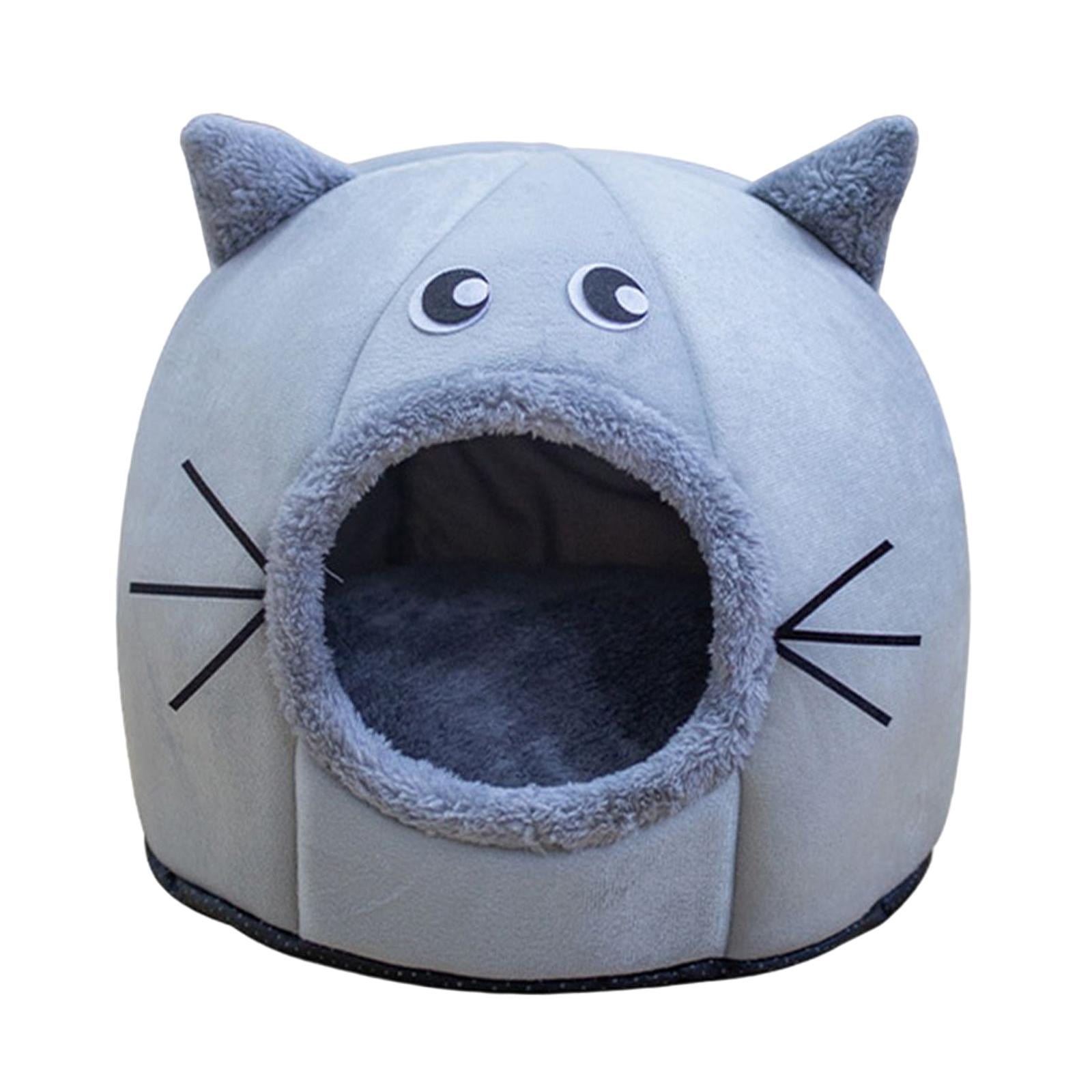 outdoor cat bed cave large warming cat house Gray L
