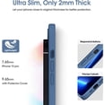 thumbnail image 4 of Liquid Silicone Case for iPhone 13 Pro, [Camera Protection] [Anti Fingerprint] [Wireless Charging] 4 Layer Phone Case Protective Cover, Built-in Microfiber Case Cover, 6.1", Blue, 4 of 14