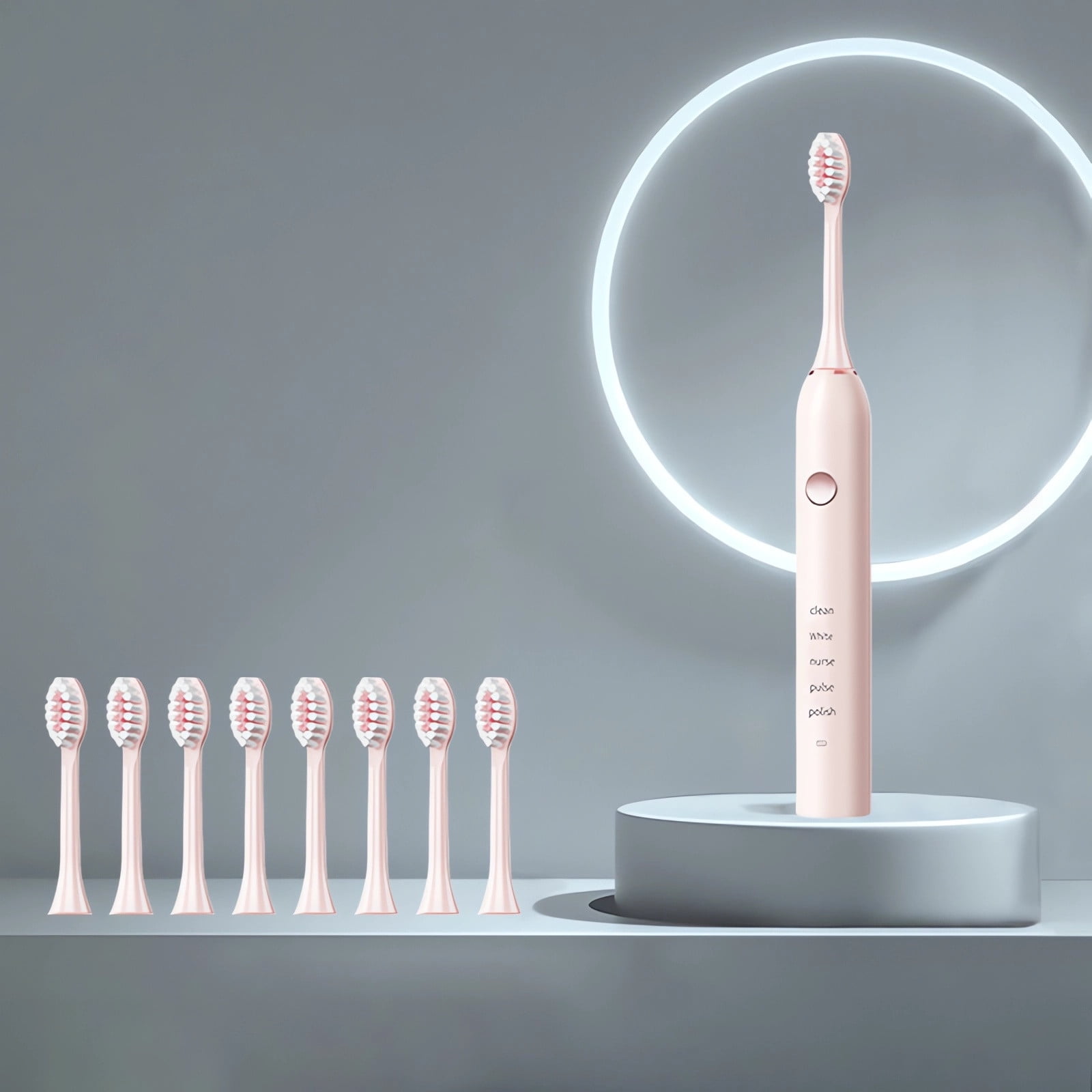 Wovilon Household Toothbrush Soft Bristle Toothbrush Rechargeable Adult Toothbrush